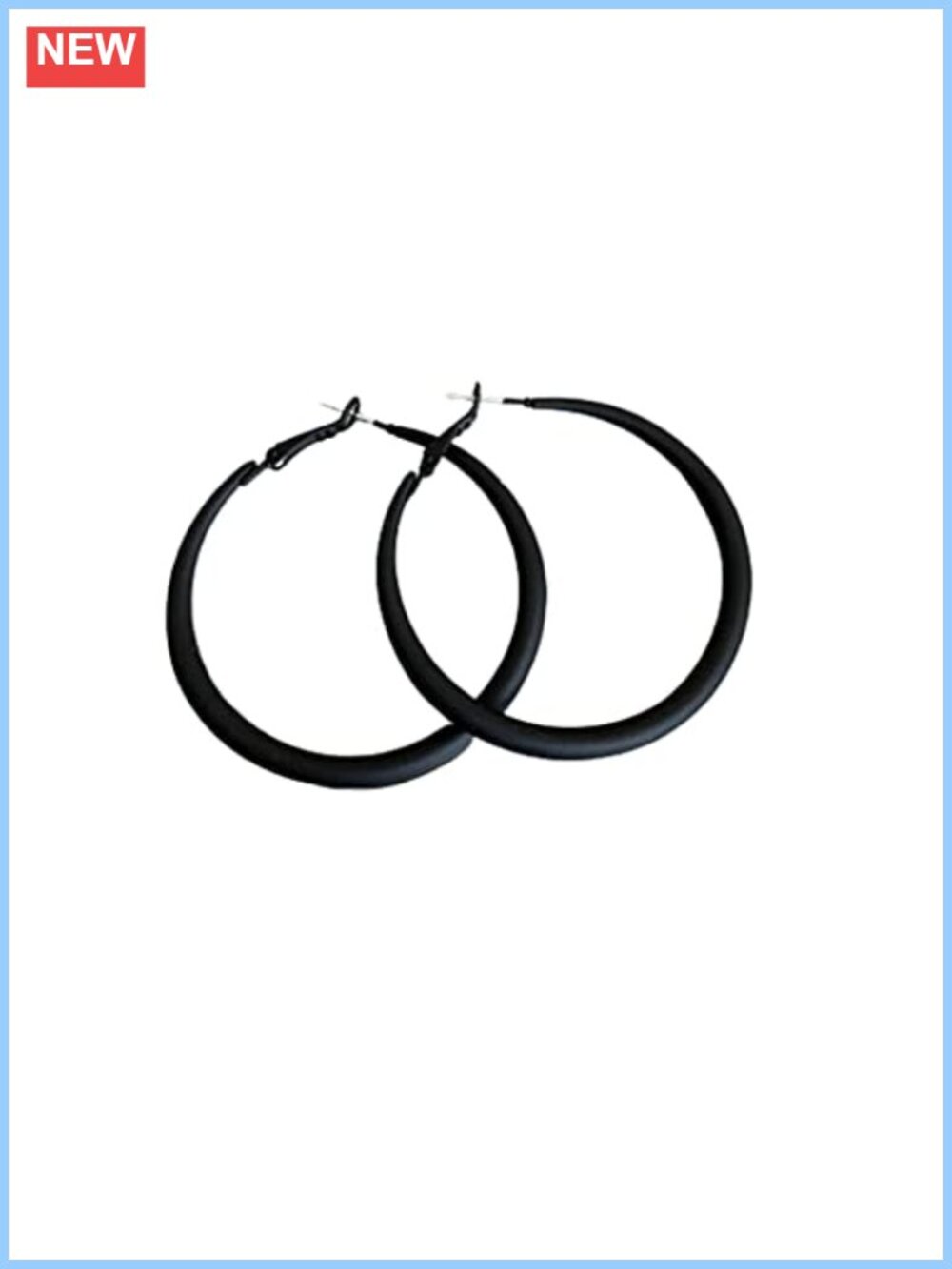 Retro Matte Hoop Earrings Alloy 80s Party Earrings